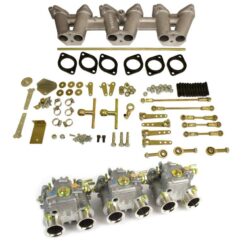 Triumph TR6, Σετ καρμπιρατέρ 3 x Weber DCOE40 kit.